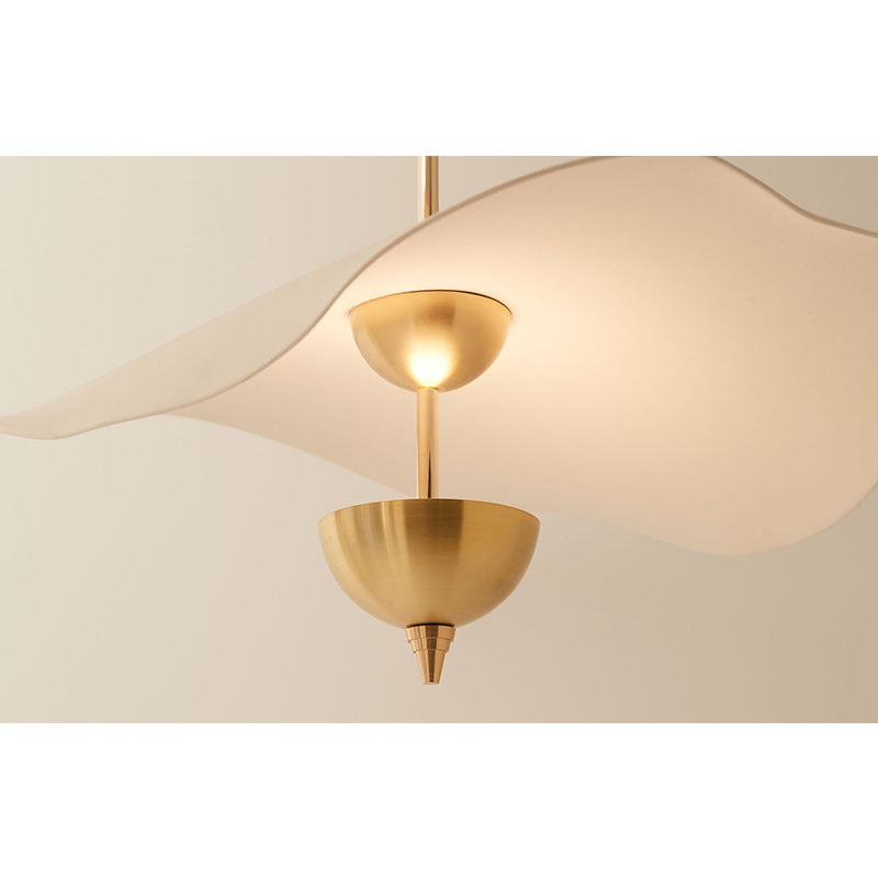 Acrylic Lotus Leaf Chandelier In Window - Grand Goldman