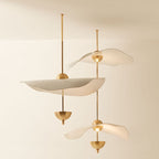 Acrylic Lotus Leaf Chandelier In Window - Grand Goldman