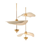 Acrylic Lotus Leaf Chandelier In Window - Grand Goldman