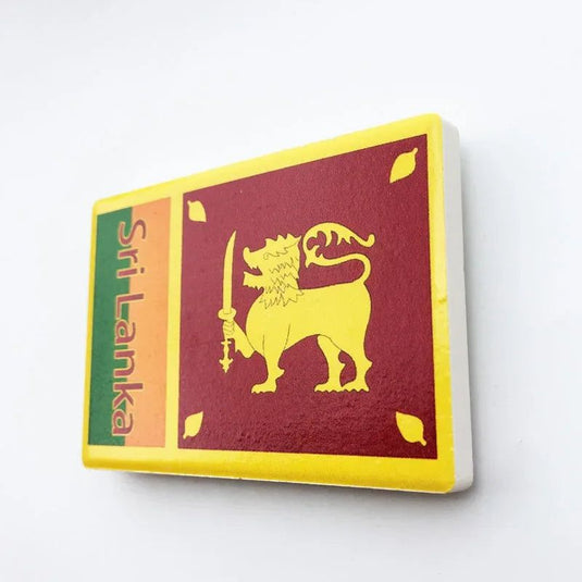 Afghanistan Sri Lanka Flag fridge magnets South Asia Tourism Souvenir Crafts Collection Gift Ceramic Refrigerator Magnets Decor - Grand Goldman
