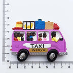 Africa Kenya Fridge Magnets 3d Resin Taxi  Mini Bus Tourist Sourvenir Travel Gifts Refrigerator Magnet Sticker Home Decor - Grand Goldman