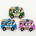 Africa Kenya Fridge Magnets 3d Resin Taxi  Mini Bus Tourist Sourvenir Travel Gifts Refrigerator Magnet Sticker Home Decor - Grand Goldman