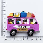 Africa Kenya Fridge Magnets 3d Resin Taxi  Mini Bus Tourist Sourvenir Travel Gifts Refrigerator Magnet Sticker Home Decor - Grand Goldman