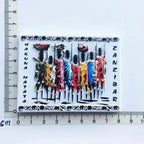 Africa Tanzania Zanzibar Fridge Magnets Sticker Hakuna Matata Cultural Tourism Arts and Crafts  Magnetic Refrigerator Paste - Grand Goldman