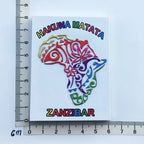 Africa Tanzania Zanzibar Fridge Magnets Sticker Hakuna Matata Cultural Tourism Arts and Crafts  Magnetic Refrigerator Paste - Grand Goldman