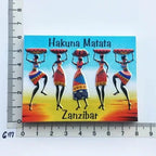 Africa Tanzania Zanzibar Fridge Magnets Sticker Hakuna Matata Cultural Tourism Arts and Crafts  Magnetic Refrigerator Paste - Grand Goldman