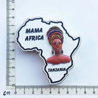 Africa Tanzania Zanzibar Fridge Magnets Sticker Hakuna Matata Cultural Tourism Arts and Crafts  Magnetic Refrigerator Paste - Grand Goldman