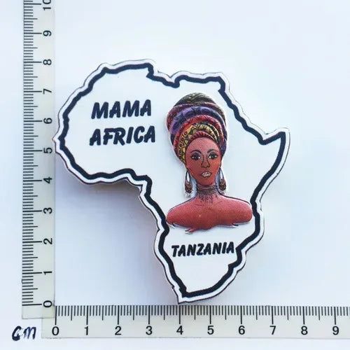 Africa Tanzania Zanzibar Fridge Magnets Sticker Hakuna Matata Cultural Tourism Arts and Crafts  Magnetic Refrigerator Paste - Grand Goldman