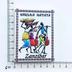 Africa Tanzania Zanzibar Fridge Magnets Sticker Hakuna Matata Cultural Tourism Arts and Crafts  Magnetic Refrigerator Paste - Grand Goldman