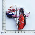 Africa Tanzania Zanzibar Fridge Magnets Sticker Hakuna Matata Cultural Tourism Arts and Crafts  Magnetic Refrigerator Paste - Grand Goldman