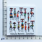Africa Tanzania Zanzibar Fridge Magnets Sticker Hakuna Matata Cultural Tourism Arts and Crafts  Magnetic Refrigerator Paste - Grand Goldman
