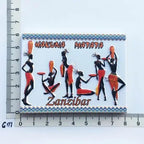 Africa Tanzania Zanzibar Fridge Magnets Sticker Hakuna Matata Cultural Tourism Arts and Crafts  Magnetic Refrigerator Paste - Grand Goldman