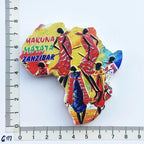Africa Tanzania Zanzibar Fridge Magnets Sticker Hakuna Matata Cultural Tourism Arts and Crafts  Magnetic Refrigerator Paste - Grand Goldman