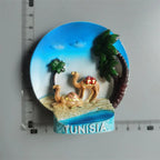 Africa Tunisia Tourist Fridge Magnets Camel Resin Tunis Tourism Memorial Decorative Handicrafts Magnets for Refrigerator Gifts - Grand Goldman