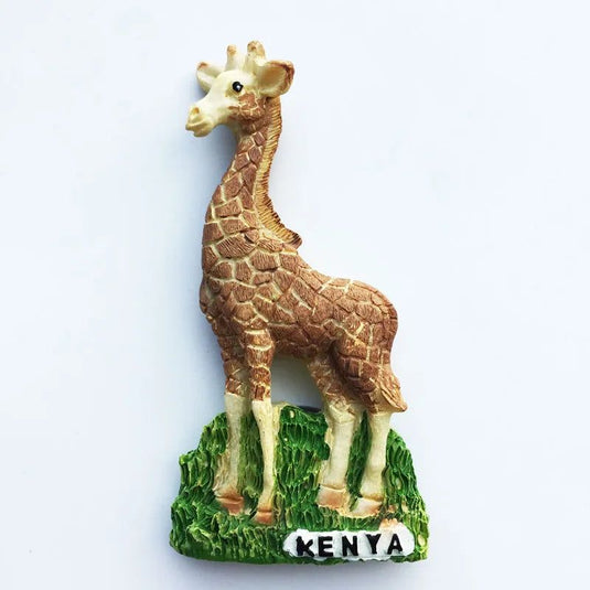 Africa Kenya Animal Fridge Magnet Tourism Souvenir Home Decore Hand Painting Crafts Giraffe Refrigerator Magnet Stickers Gift - Grand Goldman