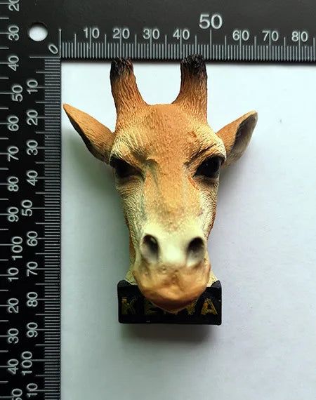 African Kenya 3d Resin Fridge Magnets Tourism Souvenir Rhinoceros Elephant Lion Giraffe Leopard Cape Buffalo Magnet Decorative - Grand Goldman