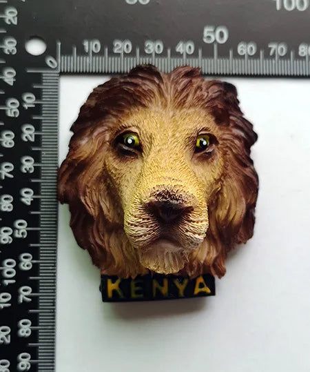 African Kenya 3d Resin Fridge Magnets Tourism Souvenir Rhinoceros Elephant Lion Giraffe Leopard Cape Buffalo Magnet Decorative - Grand Goldman