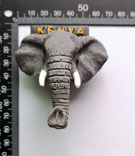 African Kenya 3d Resin Fridge Magnets Tourism Souvenir Rhinoceros Elephant Lion Giraffe Leopard Cape Buffalo Magnet Decorative - Grand Goldman