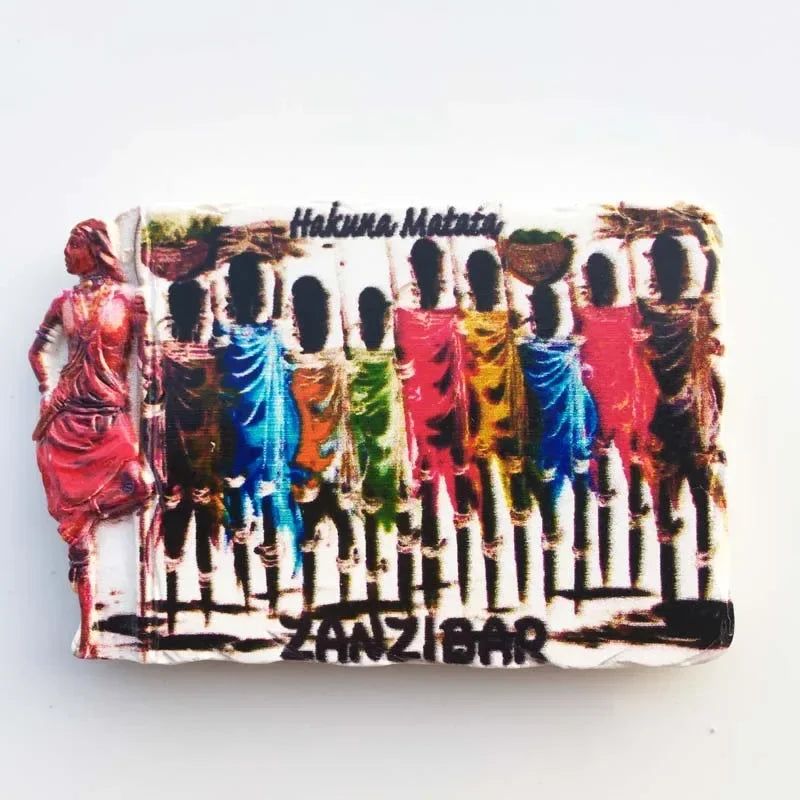 African Tanzania Fridge Magnet City Landscape Tourist Souvenirs Magnet Refrigerator Stickers Collection Gifts Home Decorations - Grand Goldman