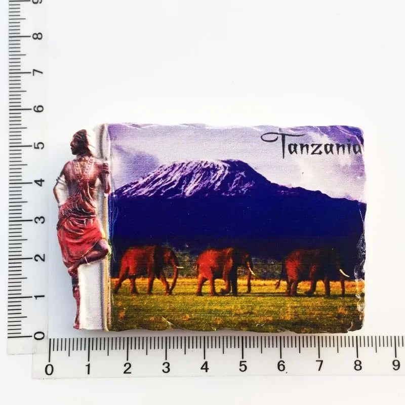 African Tanzania Fridge Magnet City Landscape Tourist Souvenirs Magnet Refrigerator Stickers Collection Gifts Home Decorations - Grand Goldman