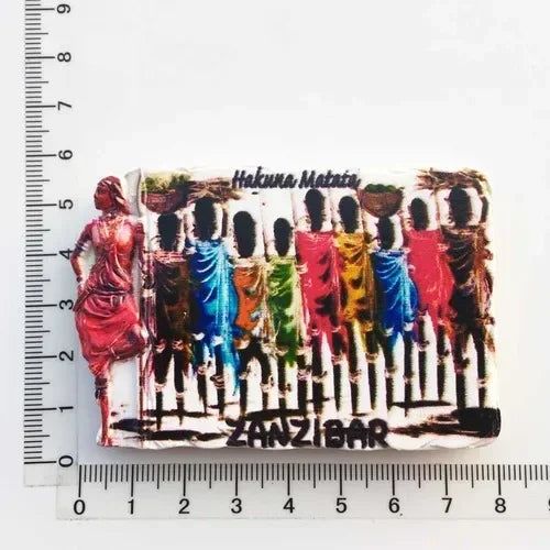 African Tanzania Fridge Magnet City Landscape Tourist Souvenirs Magnet Refrigerator Stickers Collection Gifts Home Decorations - Grand Goldman