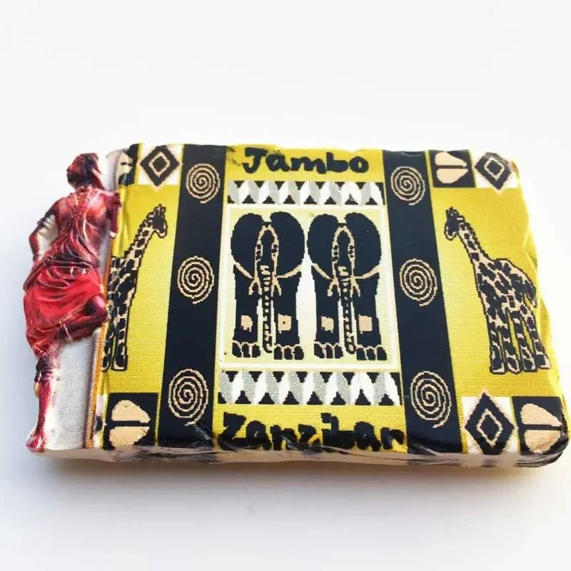 African Tanzania Fridge Magnet City Landscape Tourist Souvenirs Magnet Refrigerator Stickers Collection Gifts Home Decorations - Grand Goldman