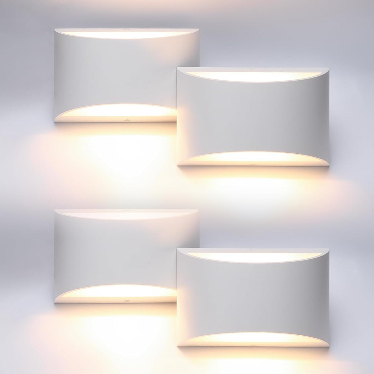 Aipsun Black Modern LED Wall Sconce Indoor Wall Lights 1 Pack Hardwired Up and Down Wall Mount Light for Living Room Bedroom Hallway Corridor Conservatory Warm White 3000K(with G9 Bulbs) - Grand Goldman