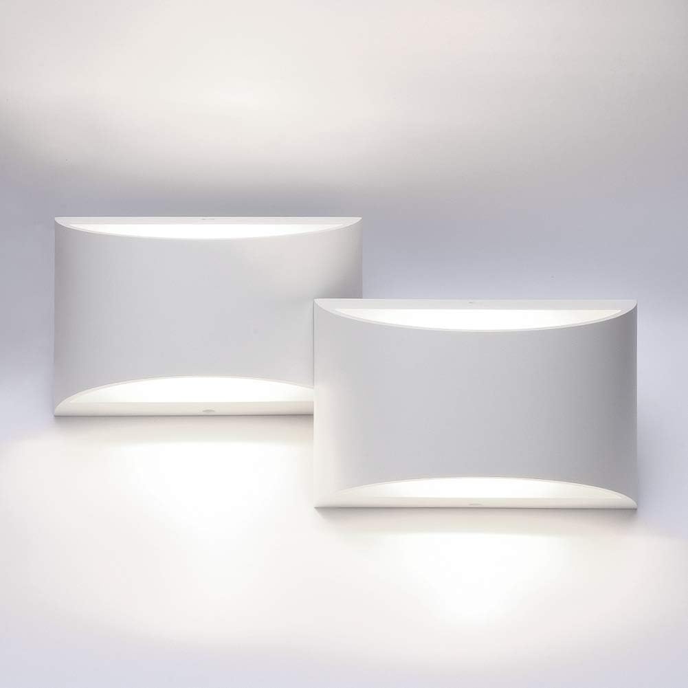 Aipsun Black Modern LED Wall Sconce Indoor Wall Lights 1 Pack Hardwired Up and Down Wall Mount Light for Living Room Bedroom Hallway Corridor Conservatory Warm White 3000K(with G9 Bulbs) - Grand Goldman