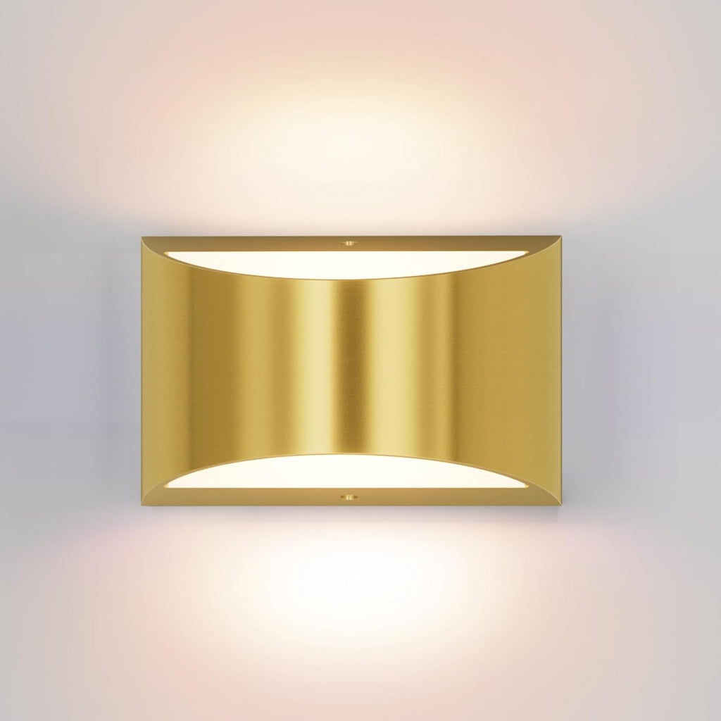 Aipsun Black Modern LED Wall Sconce Indoor Wall Lights 1 Pack Hardwired Up and Down Wall Mount Light for Living Room Bedroom Hallway Corridor Conservatory Warm White 3000K(with G9 Bulbs) - Grand Goldman