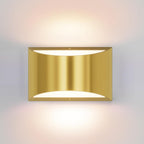 Aipsun Black Modern LED Wall Sconce Indoor Wall Lights 1 Pack Hardwired Up and Down Wall Mount Light for Living Room Bedroom Hallway Corridor Conservatory Warm White 3000K(with G9 Bulbs) - Grand Goldman