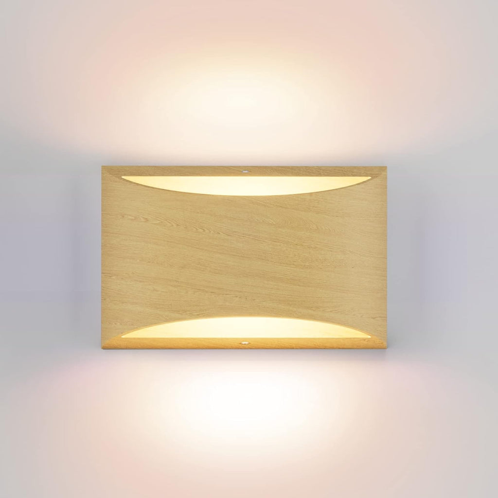 Aipsun Black Modern LED Wall Sconce Indoor Wall Lights 1 Pack Hardwired Up and Down Wall Mount Light for Living Room Bedroom Hallway Corridor Conservatory Warm White 3000K(with G9 Bulbs) - Grand Goldman