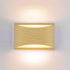 Aipsun Black Modern LED Wall Sconce Indoor Wall Lights 1 Pack Hardwired Up and Down Wall Mount Light for Living Room Bedroom Hallway Corridor Conservatory Warm White 3000K(with G9 Bulbs) - Grand Goldman
