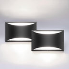 Aipsun Black Modern LED Wall Sconce Indoor Wall Lights 1 Pack Hardwired Up and Down Wall Mount Light for Living Room Bedroom Hallway Corridor Conservatory Warm White 3000K(with G9 Bulbs) - Grand Goldman