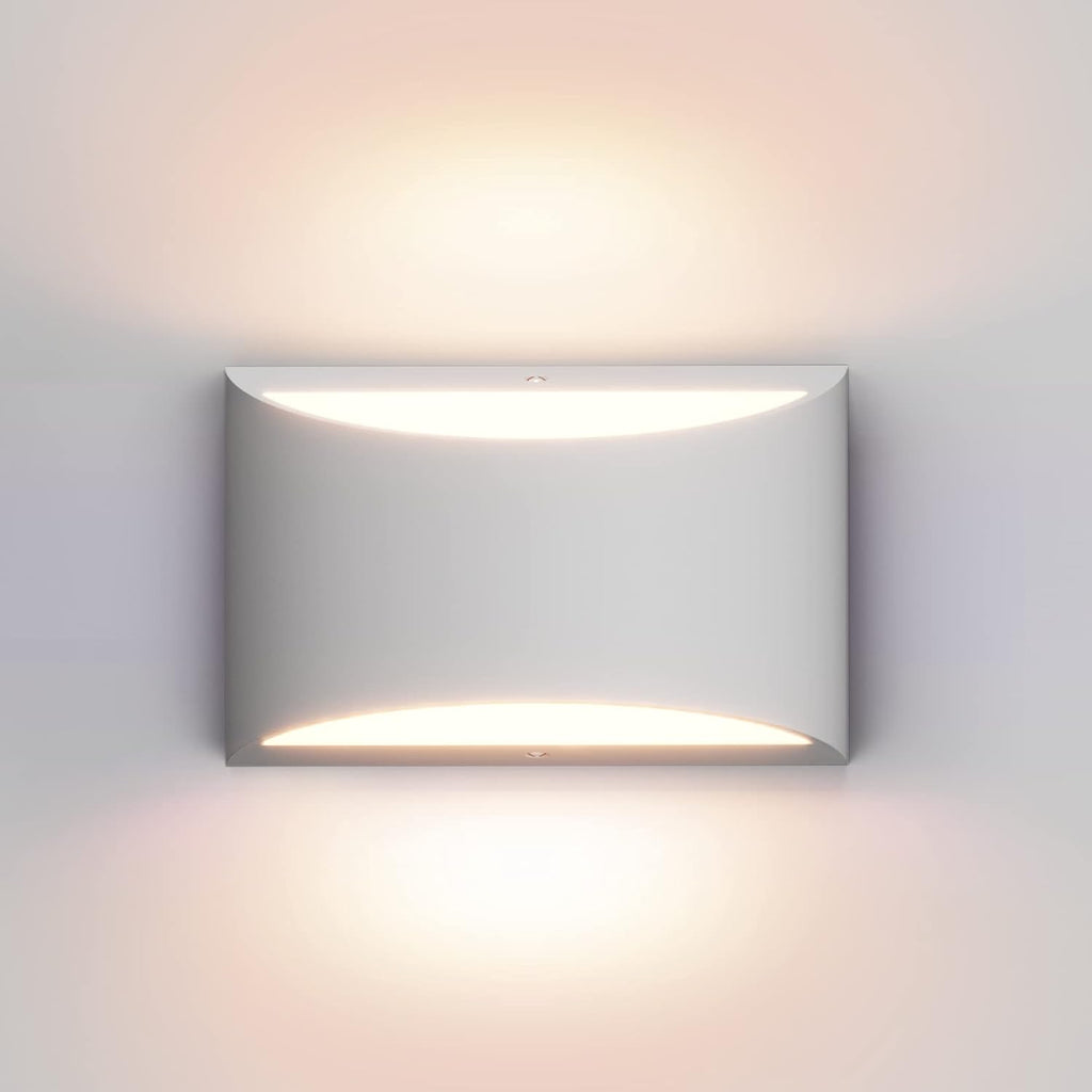 Aipsun Black Modern LED Wall Sconce Indoor Wall Lights 1 Pack Hardwired Up and Down Wall Mount Light for Living Room Bedroom Hallway Corridor Conservatory Warm White 3000K(with G9 Bulbs) - Grand Goldman