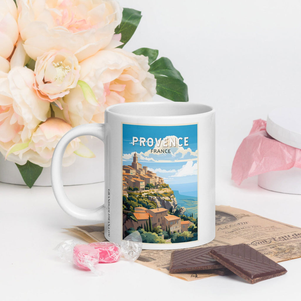 Air de Provence White Glossy Mug - Grand Goldman