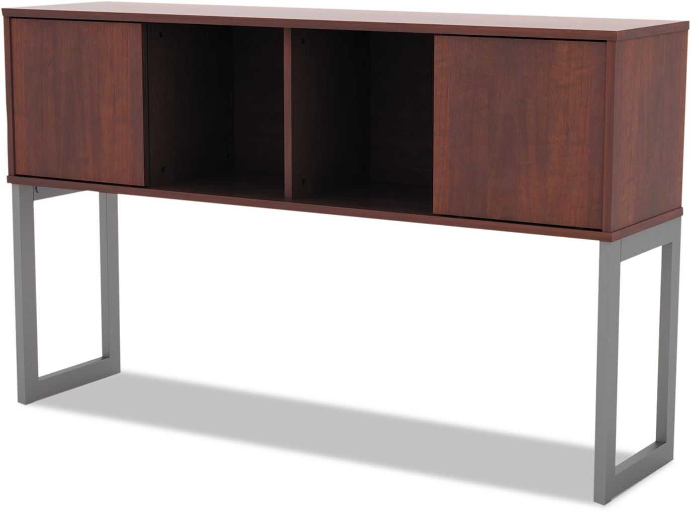 Alera ALELSHH60MC Open Office Desk Series 59 in. x 15 in. x 36.38 in. Hutch - Medium Cherry - Grand Goldman