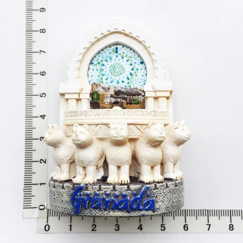 Alhambra Palace Granada Spain Magnet Refrigerator Sticker Spain Mirror Decorative Arts Crafts Travel Souvenir Collection Decor - Grand Goldman