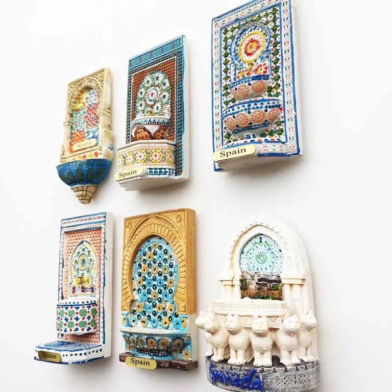 Alhambra Palace Granada Spain Magnet Refrigerator Sticker Spain Mirror Decorative Arts Crafts Travel Souvenir Collection Decor - Grand Goldman