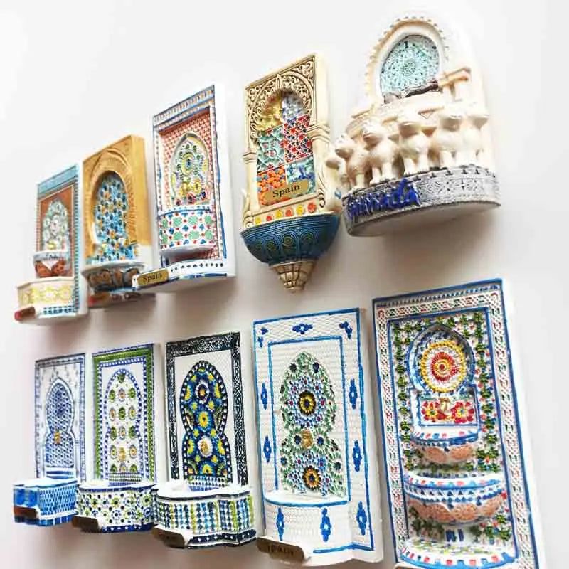 Alhambra Palace Granada Spain Magnet Refrigerator Sticker Spain Mirror Decorative Arts Crafts Travel Souvenir Collection Decor - Grand Goldman