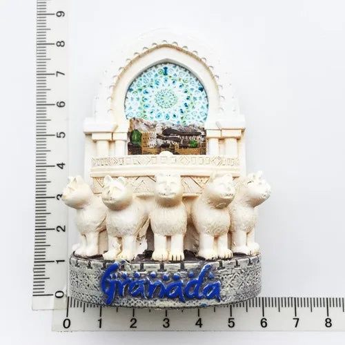 Alhambra Palace Granada Spain Magnet Refrigerator Sticker Spain Mirror Decorative Arts Crafts Travel Souvenir Collection Decor - Grand Goldman
