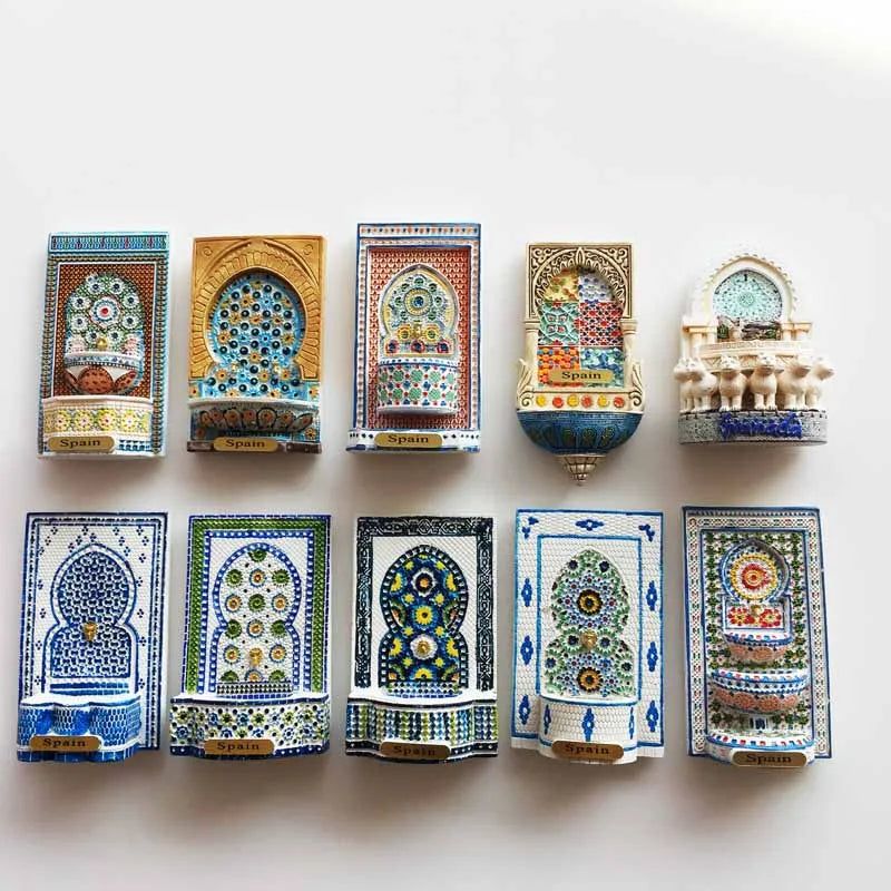 Alhambra Palace Granada Spain Magnet Refrigerator Sticker Spain Mirror Decorative Arts Crafts Travel Souvenir Collection Decor - Grand Goldman