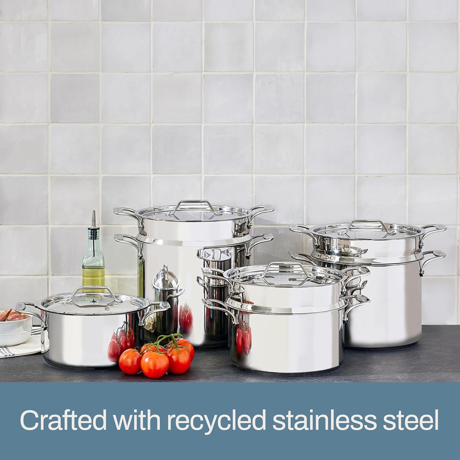 All-Clad Simply Strain Stainless Steel Multipot with Straining Lid, 6-Quart, Induction, Oven Broiler Safe 600F, Strainer, Pasta Strainer with Handle, Steamer Pot, Cookware, Home, Pots and Pans, Silver - Grand Goldman