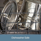 All-Clad Specialty Stainless Steel Stockpot, Multi-Pot with Strainer 3 Piece, 6 Quart Induction Oven Broiler Safe 500F Strainer, Pasta Strainer with Handle, Pots and Pans Silver - Grand Goldman