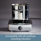 All-Clad Specialty Stainless Steel Stockpot, Multi-Pot with Strainer 3 Piece, 6 Quart Induction Oven Broiler Safe 500F Strainer, Pasta Strainer with Handle, Pots and Pans Silver - Grand Goldman