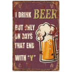 All You need is Beer Metal Tin Signs Beer Cups Posters Plate Wall Decoration for Bars Man Cave Cafe Clubs Retro Posters Plaque - Grand Goldman