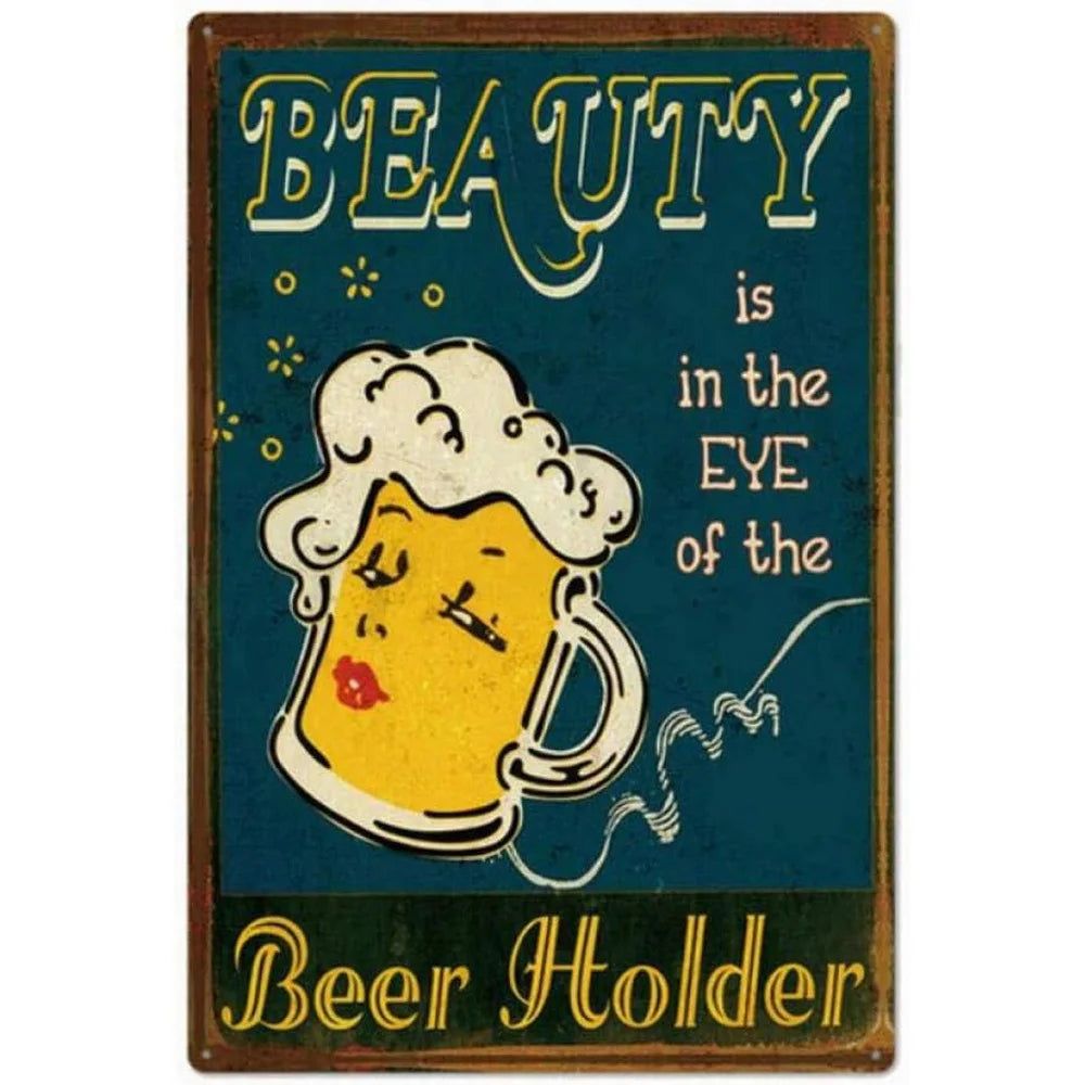 All You need is Beer Metal Tin Signs Beer Cups Posters Plate Wall Decoration for Bars Man Cave Cafe Clubs Retro Posters Plaque - Grand Goldman