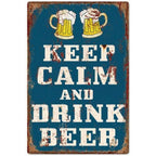 All You need is Beer Metal Tin Signs Beer Cups Posters Plate Wall Decoration for Bars Man Cave Cafe Clubs Retro Posters Plaque - Grand Goldman