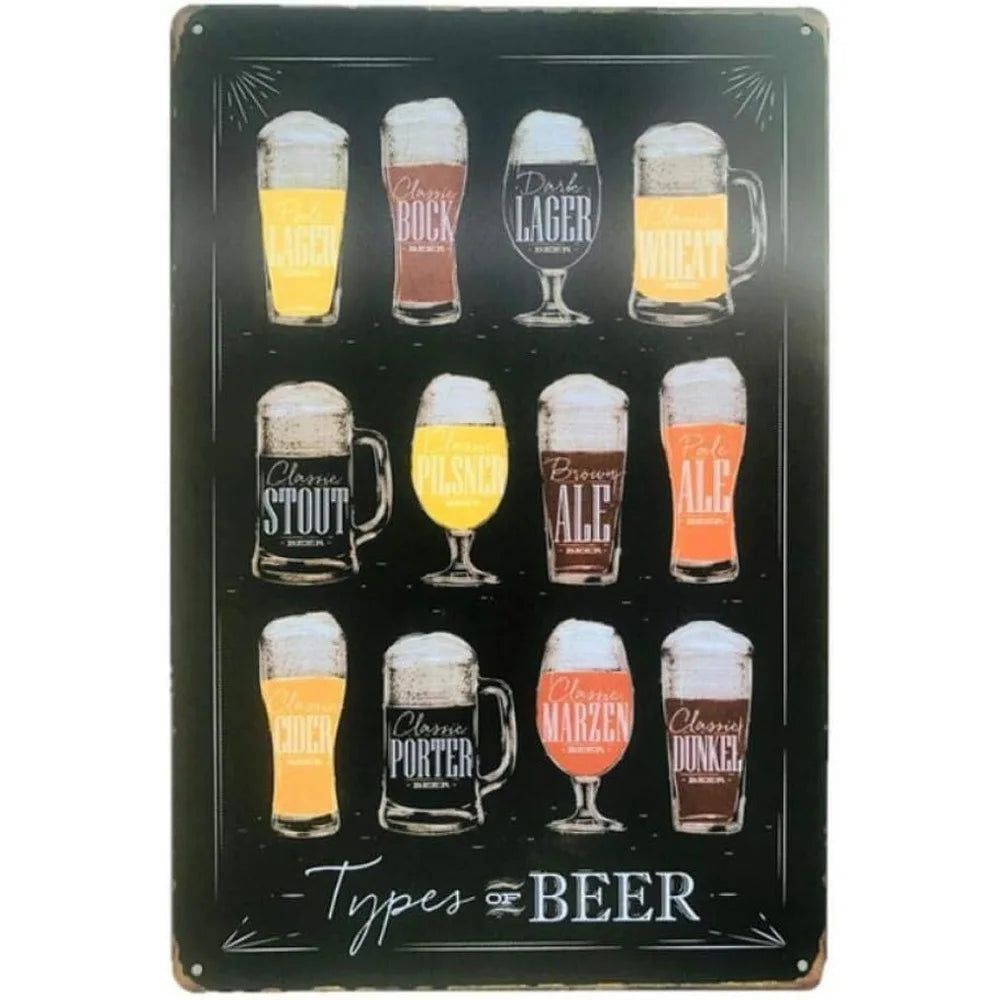 All You need is Beer Metal Tin Signs Beer Cups Posters Plate Wall Decoration for Bars Man Cave Cafe Clubs Retro Posters Plaque - Grand Goldman