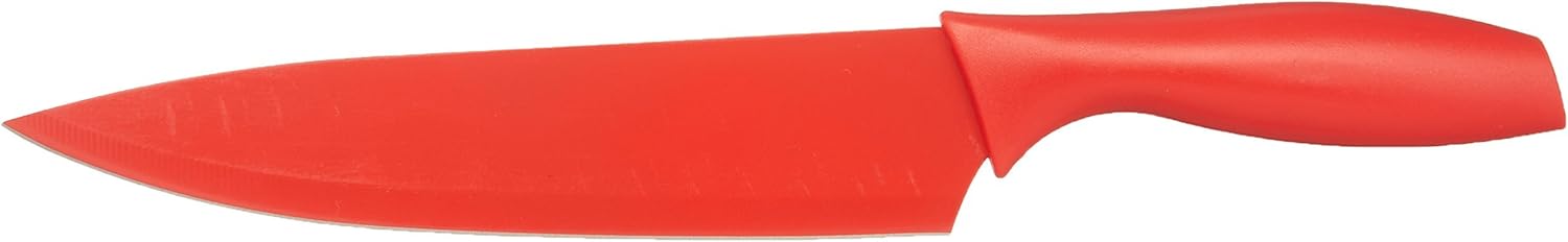 Amazon Basics Color-Coded Stainless Steel Kitchen Knife Set, 12-Piece with 6 Knives and 6 Blade Guards, Multicolor, 13.88 x 4.13 x 1.38 inch - Grand Goldman