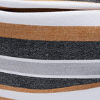 Amazon Basics Double Hammock with 9-Foot Space Saving Steel Stand and Carrying Case, 450 lb Capacity, Sunset Orange, Stripe, 110 x 47 x 43 inches - Grand Goldman